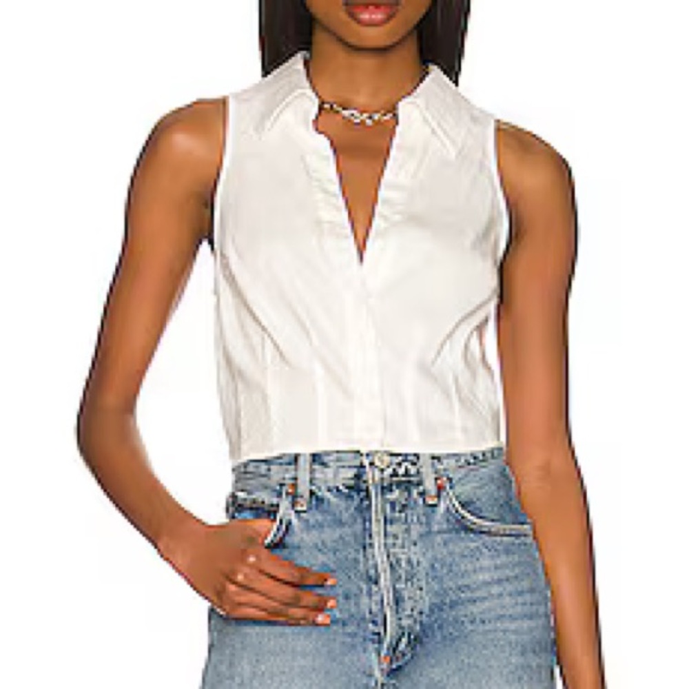 Monrow White Linen Shirt